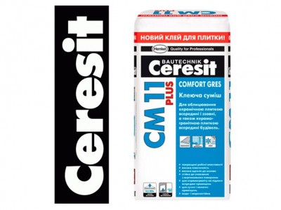 Ceresit CМ PLUS 11 Клеющая смесь для плитки Comfort Gres, 25 кг
