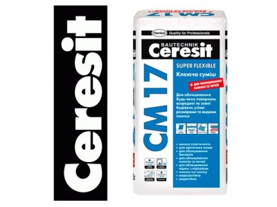 Ceresit СМ 17 Клеющая смесь эластичная, 25 кг