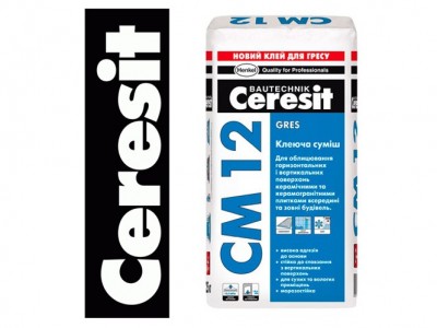 Ceresit СМ 12 Клеющая смесь для плит на пол, 25 кг