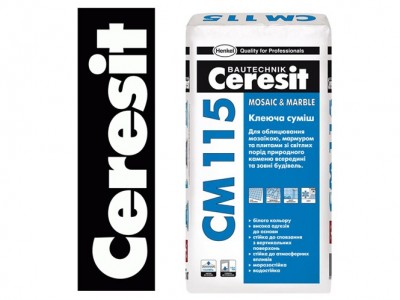 Ceresit СМ 115 Клеющая смесь для мрамора, 25 кг