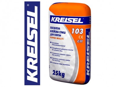 Kreisel 103 Клеющая смесь для плитки усиленная, 25 кг