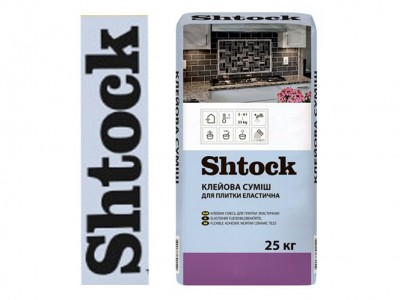Shtock Клеющая смесь для плитки эластичная, 25 кг