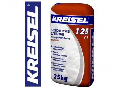125 Kreisel смесь для кладки блоков с ячеистого бетона, 25 кг