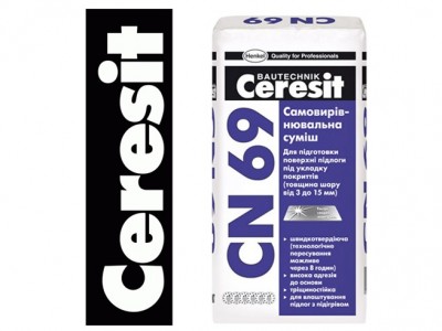 Ceresit CN 69 Самовыравнивающаяся смесь; 3-15мм, 25кг