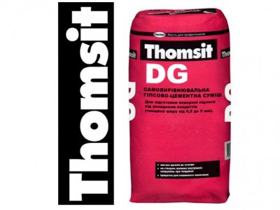 Thomsit DG Самовыравнивающаяся гипсово-цементная смесь, 25 кг