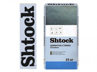 Shtock Цементная стяжка усиленая, 25 кг