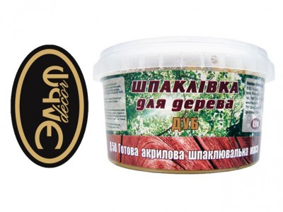 Эльф Шпаклевка Д50 дуб 0,4кг